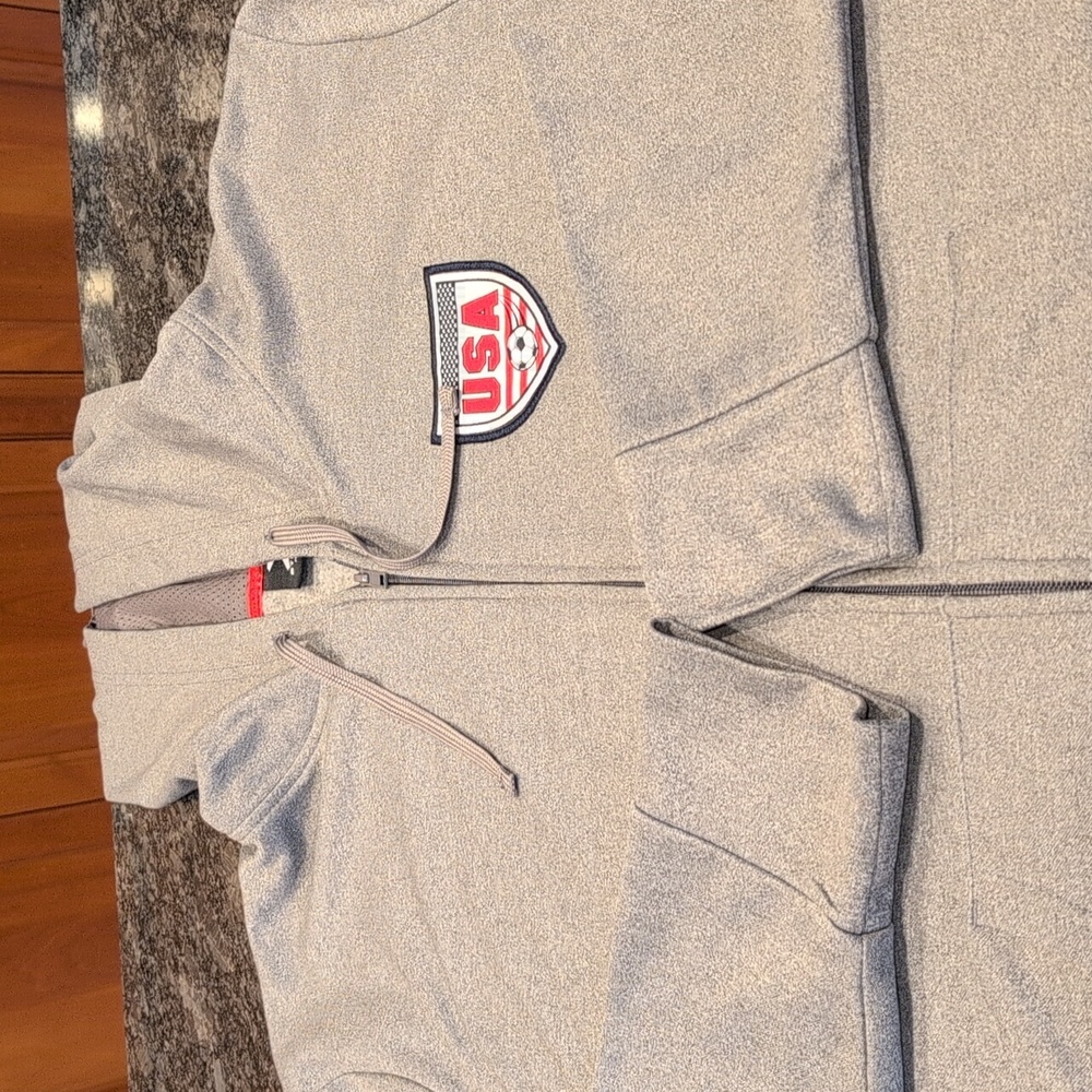 Men's USA Soccer Team Zip Hooded Sweatshirt Size XL
